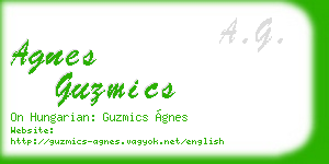 agnes guzmics business card